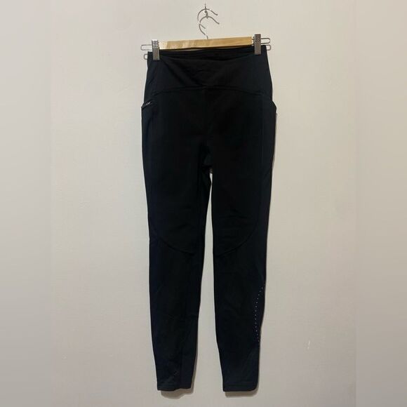 NEW Lululemon Tech Fleece High-Rise Running Tight 28" Black Water Repellent - Picture 6 of 7
